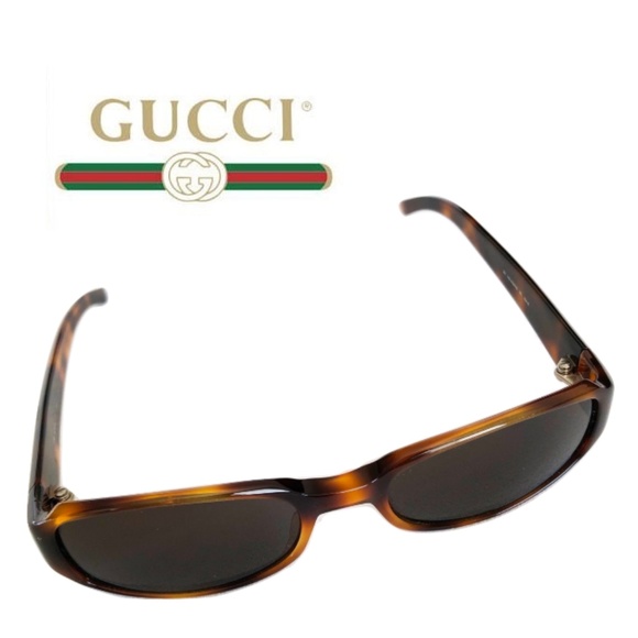 gucci slim rectangular sunglasses